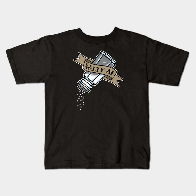 Salty AF Kids T-Shirt by NinthStreetShirts